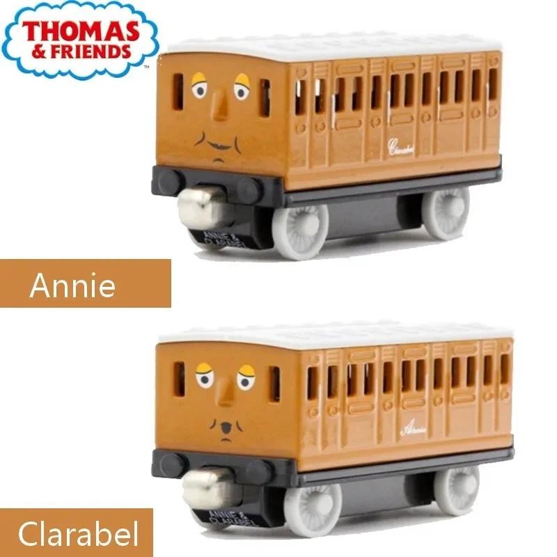 Genuine Thomas and Friends Track Master Train Annie Clarabel Model Metal Plastic Magnetic Railway Ca