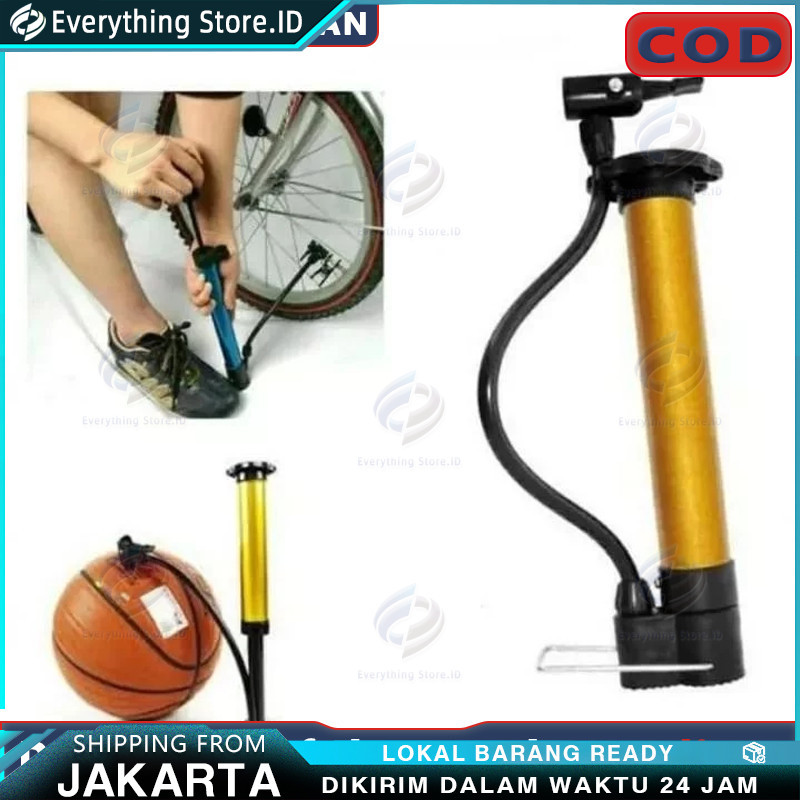 Pompa Angin Sepeda Mini / Pompa Angin Mini / Pompa Ban / Pompa Angin Mini Portable Pompa Angin Ban S