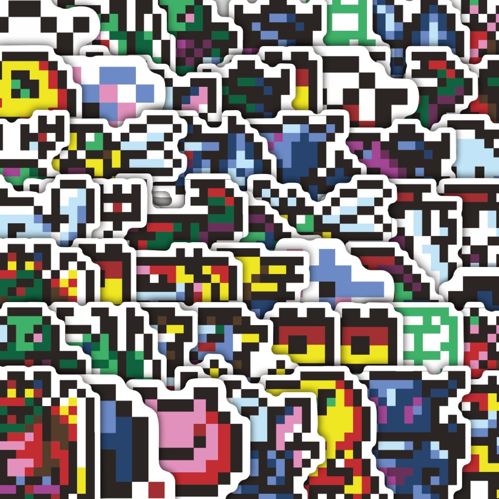 

Stiker Cutting Pack Stiker Pixel Digimon V22 Isi 100Pcs Series Aesthetic Lucu Keren Untuk Koper Bahan Vynil