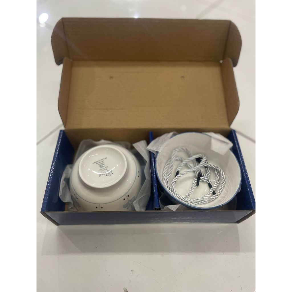 MANGKOK KERAMIK SET 2PCS ORANGE KITCHEN