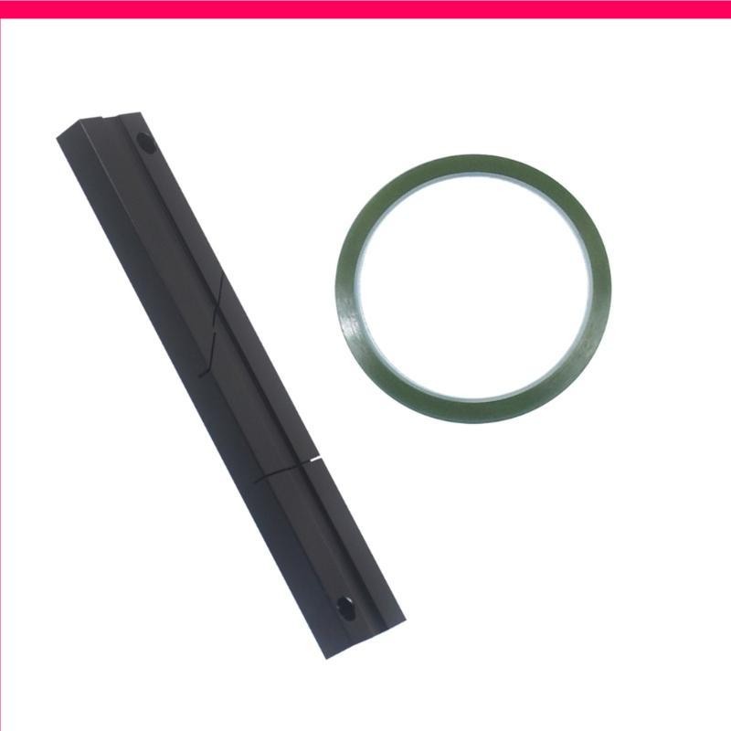 

R0JF 1/4 10Inch Tape Splicing Set and Leader Tape Splicing Block Metal Professional Tape Splicing Block for Open