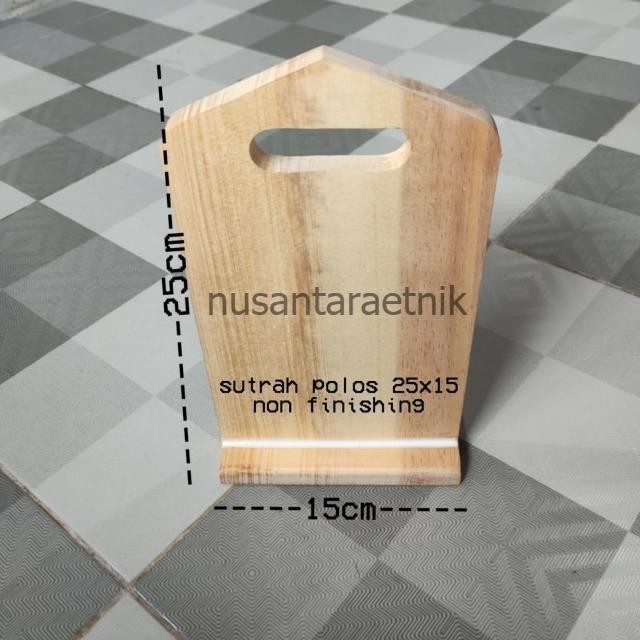 

sutrah / sutroh / pembatas shof sholat 25x15cm (non finishing) - 25x15 POLOS