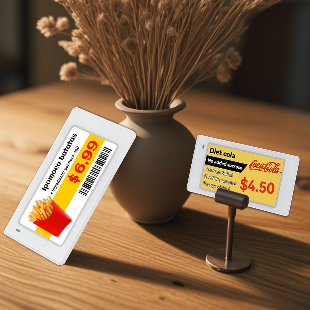 

3pcs 2.66" 2.9" Ble esl electronic shelf label manufacturer electronic price tag for supermarket