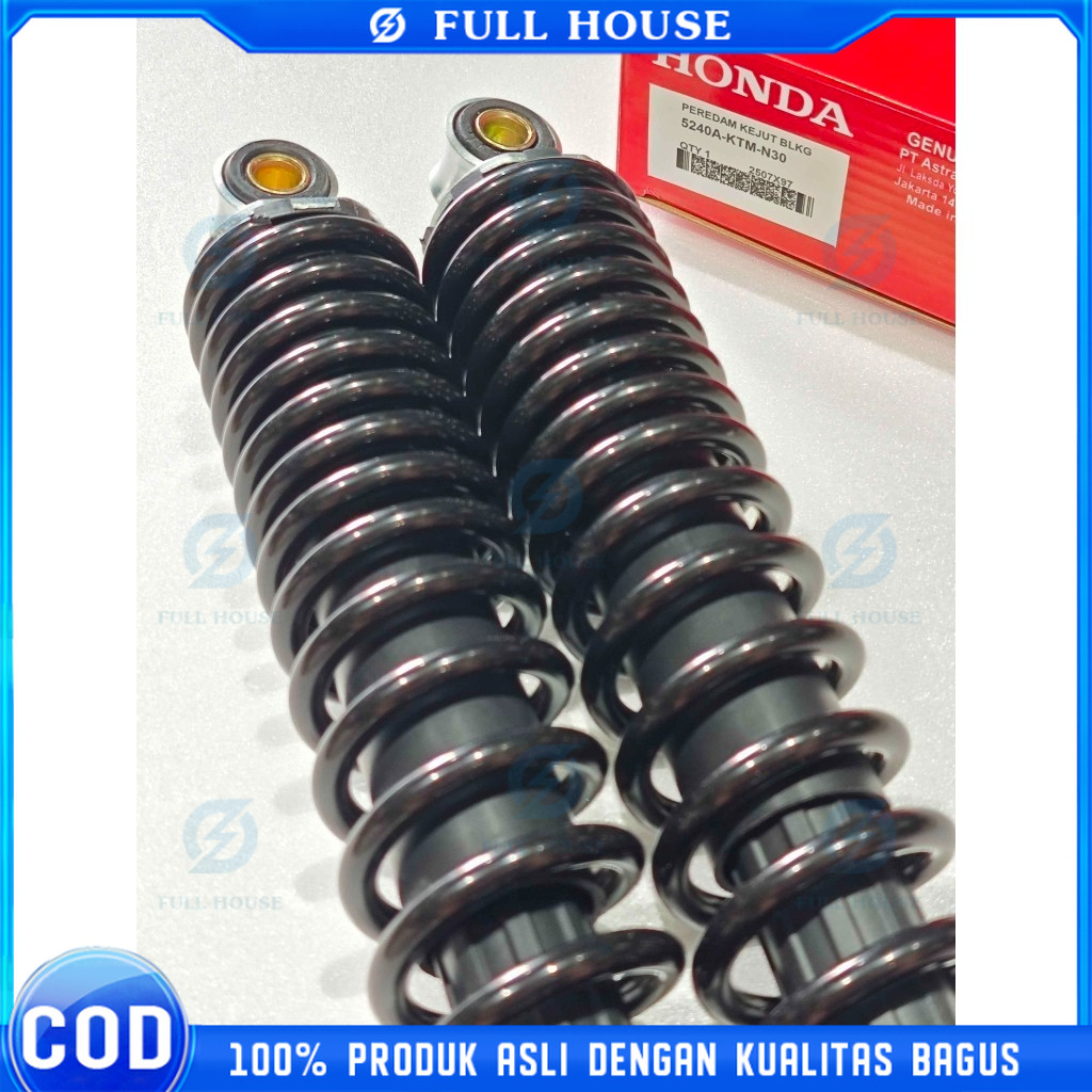 Sepasang Sokbreker Belakang Motor Bebek untuk Supra X 125, Kharisma, Supra Fit New, Revo Absolute, R