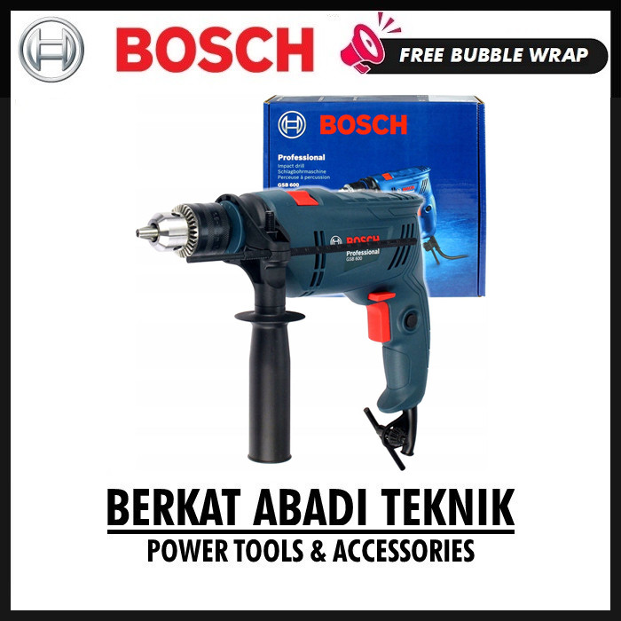 BOSCH GSB600 Mesin Bor Listrik 13mm Tangan Impact Beton Tembok Bolak Balik Reversible Variable Speed