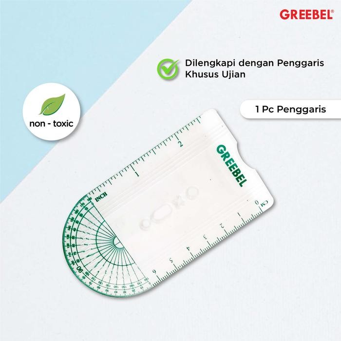 

GREEBEL [7 in 1] Paket Ujian Super OKE / Stationary/Stationery Set ATK/pensil 2 pcs pen penghapus serutan penggaris - ujian oke