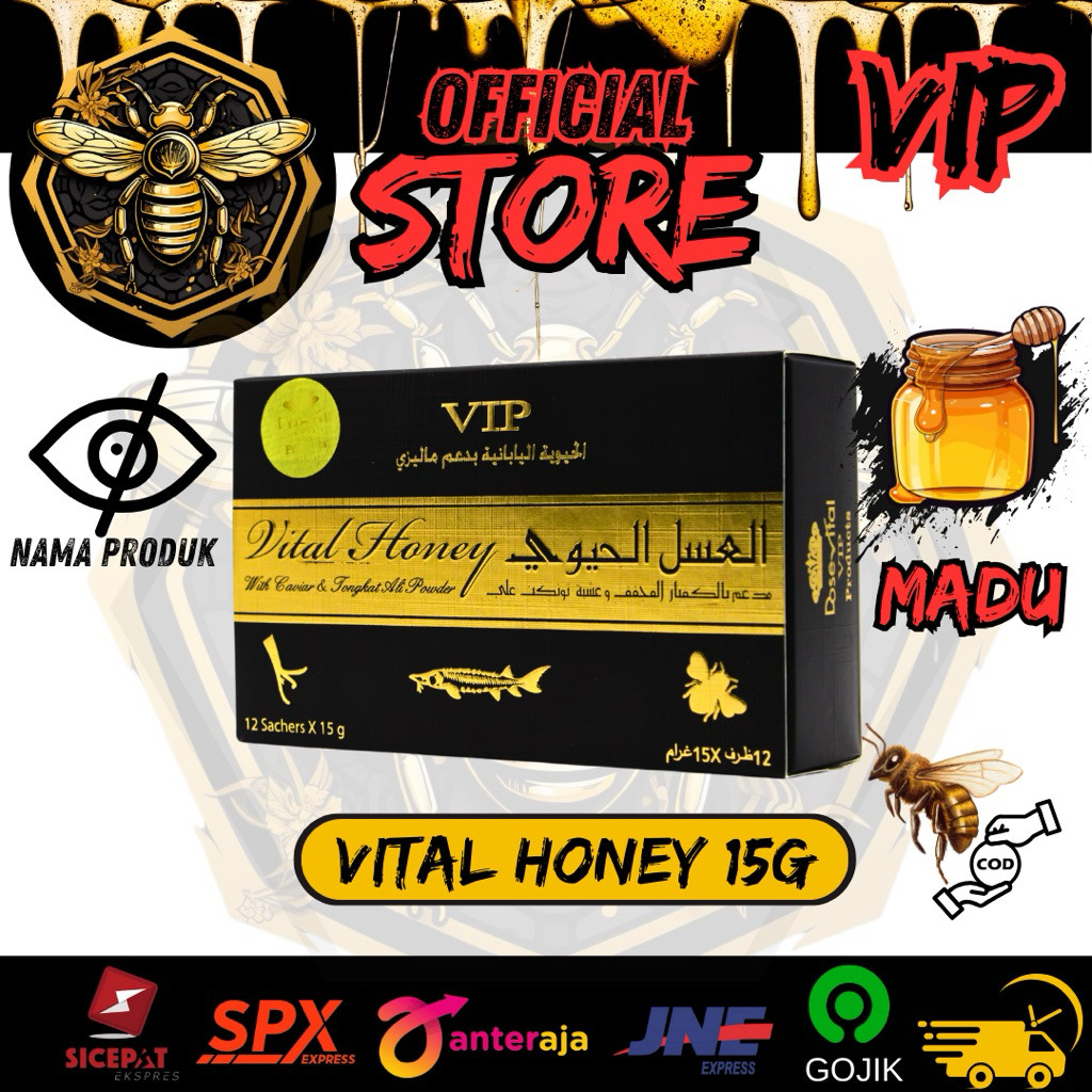 

PROMO vital honey 12 sachets 15g | madu vital honey