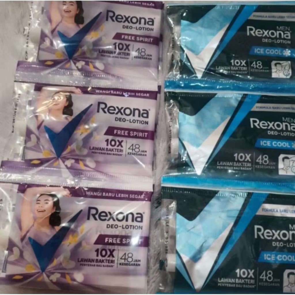 REXONA SACHET 1LUSIN/12PCS/12SACHET DEODORANT REXONA SACHET RENTENG