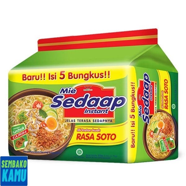 

Sedaap Mie Kuah Rasa Soto Isi 5 Bungkus x 75 gr