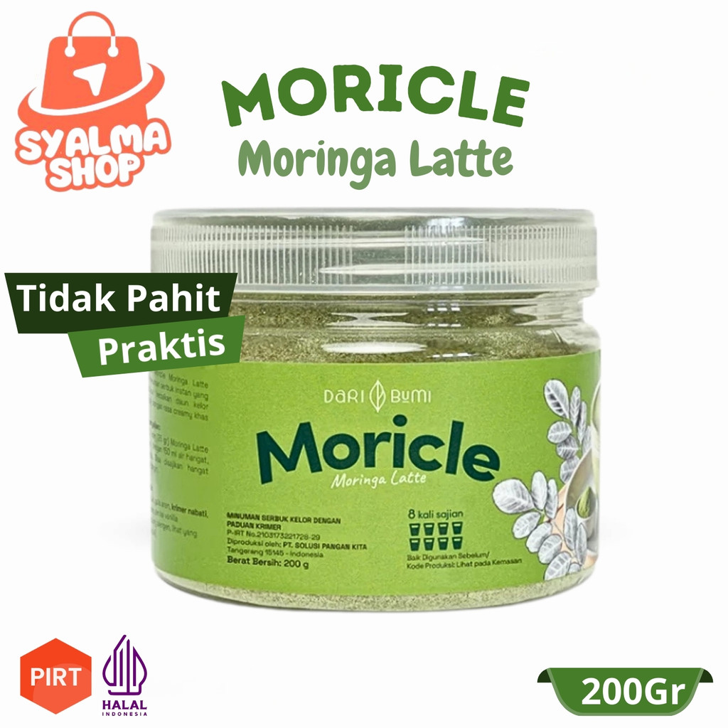 

Dari Bumi Moricle Moringa Latte Minuman Bubuk Kelor Latte 200 Gram