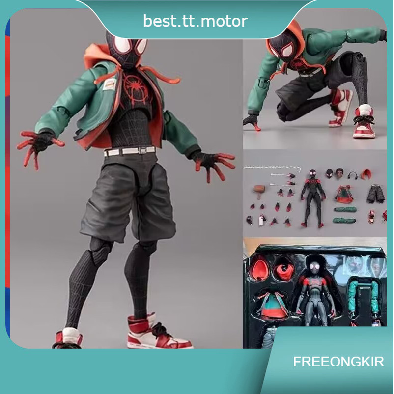 Marvel Spider Man Miles Morales Spider Verse Action Figure Spider verse Movie Edition