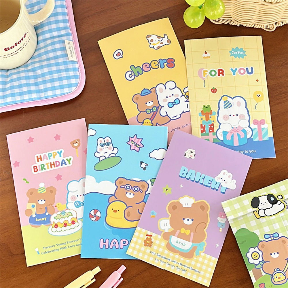 

50/80 pcs Multifunctional Cute Coated Paper Bag Baking Packaging Bag Small Item Storage Bag Gift Bag