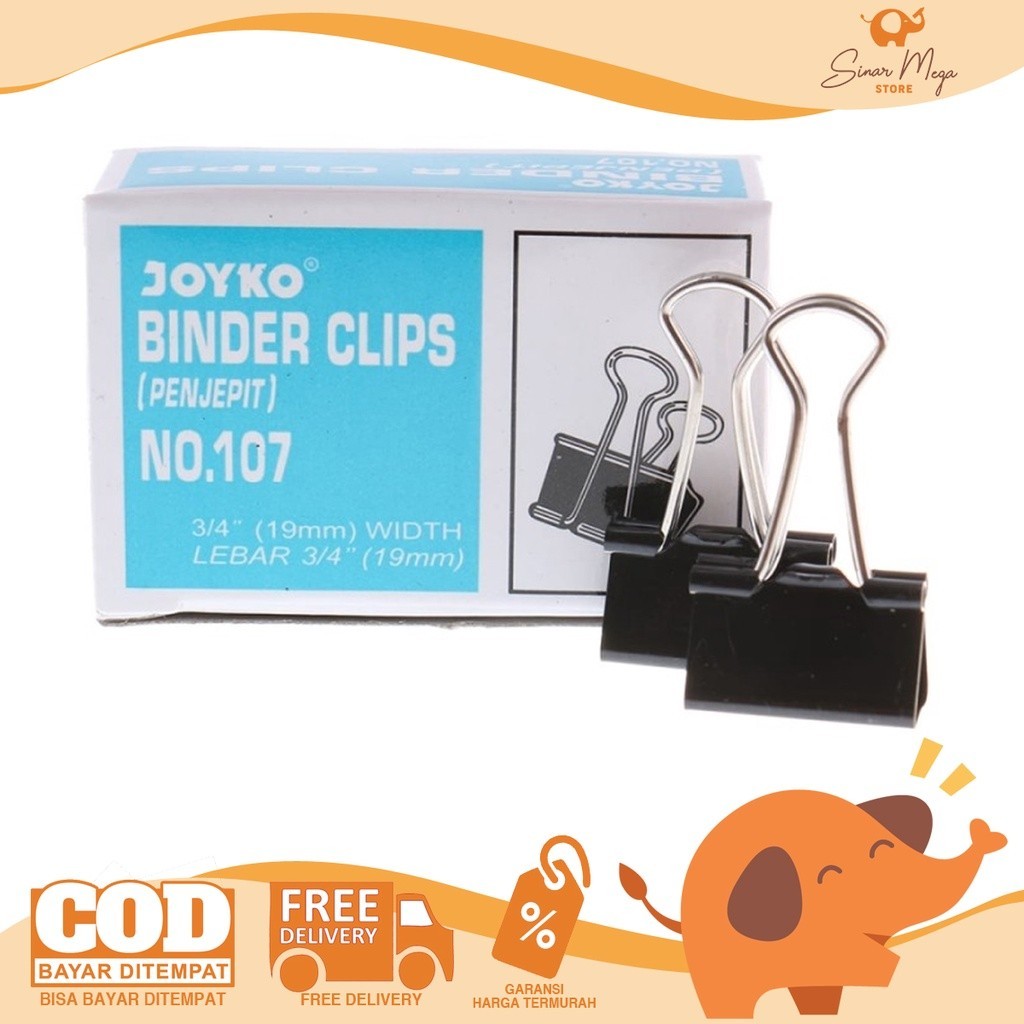 

Joyko Binder Clip Penjepit Kertas 107