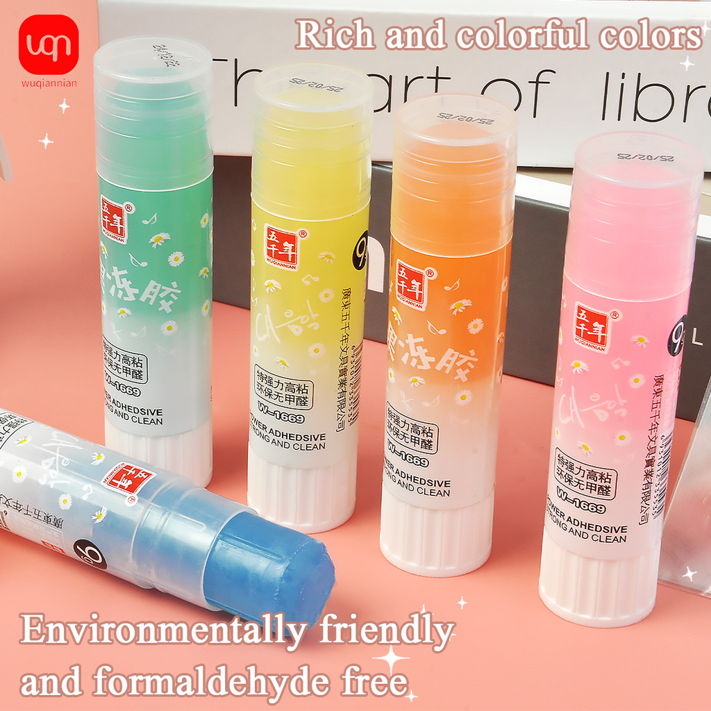 

WQN-3/6/12PCS High Viscosity Jelly Color Solid Glue PVA Student Kids Gift DIY Craft School Stationery Supplies