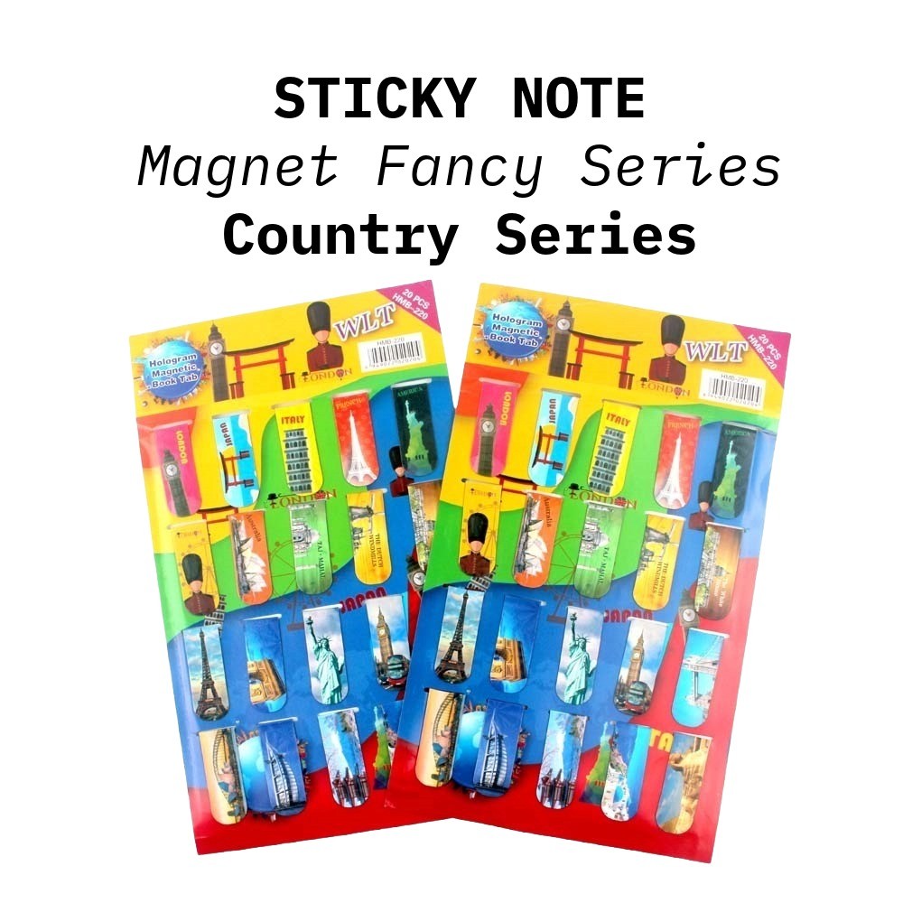 

❤️️20pcs Pembatas buku magnet / stick note magnet / bookmark / stickey note magnet CX006❤️️