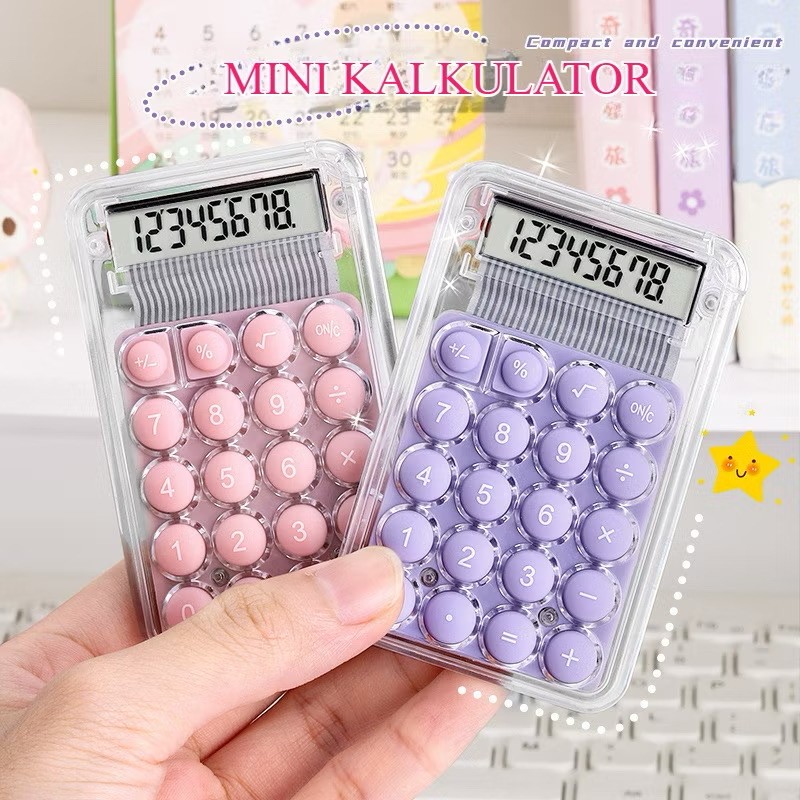 

Kalkulator Kecil Imut 8 Digit, Portable dan Mudah Dibawa, Warna dopamin，Cocok untuk Anak-anak