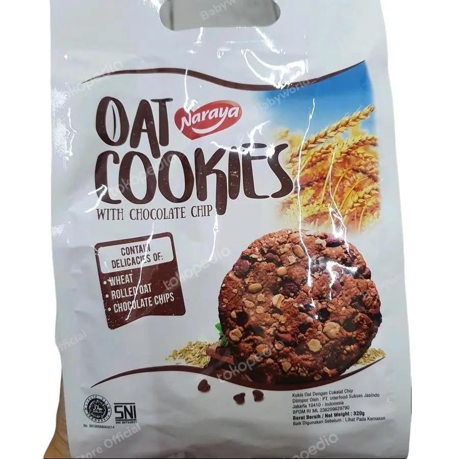 

Naraya Oat Cookies with Chocolate Chip Kukis Oat Coklat Import 300gr