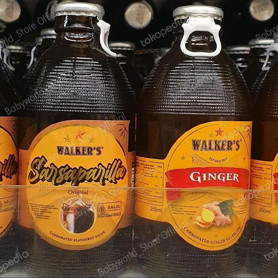 

Walkers Carbonated Drink Minuman Soda 250ml Rasa Sarsaparilla / Ginger / Butterscotch