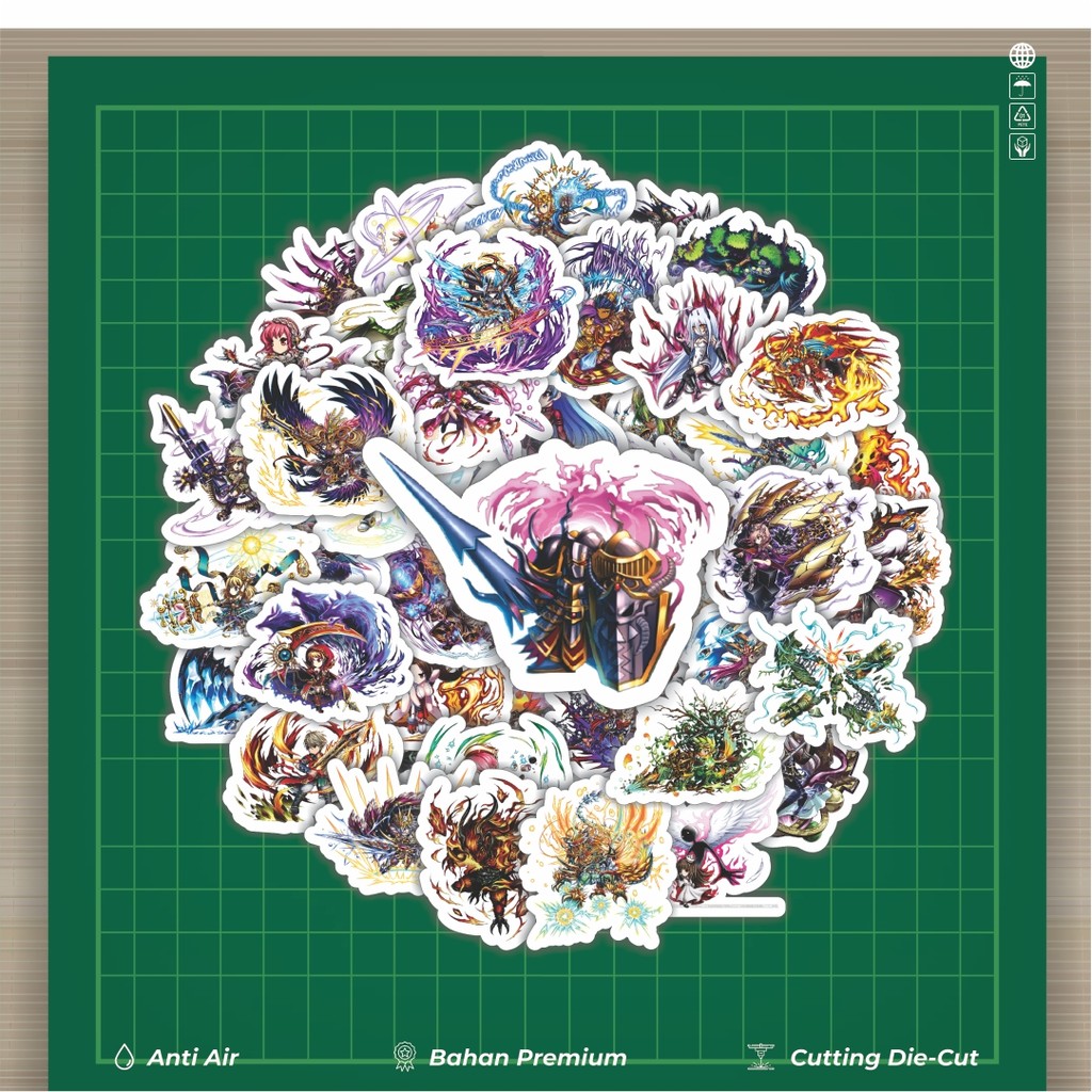 

HOT 50 PCS STIKER Stiker Game Series Brave Frontier Karakter Mix 10 Stiker Fashion Cars Decal Dingin Kartu Album Custom Vinyl Anti Air- Sticker Aesthetic Buku Journal Koper Casing HP Tablet Laptop Helm Motor Botol Minum