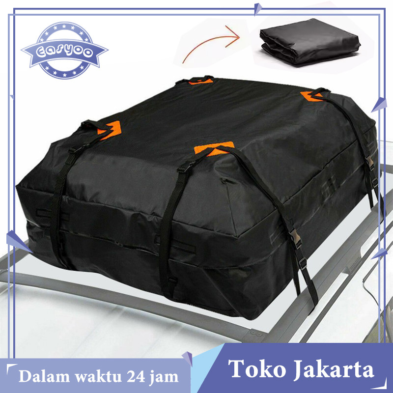 425L Roof Bag Mobil Tahan Air Tas Atap Mobil Tas Cargo Atap Mobil Roof Bag Jumbo Mobil Perjalanan Be