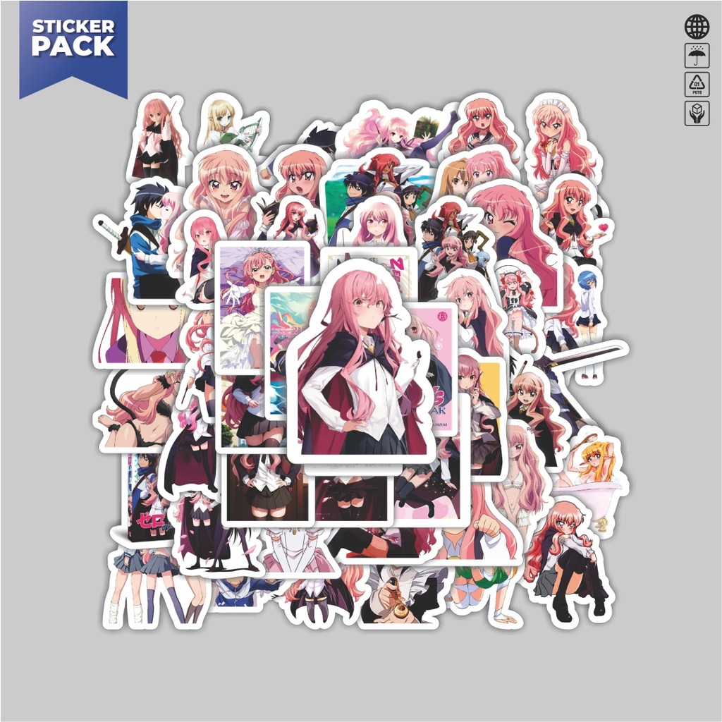 

[100PCS]Stiker Pack Stiker Anime Series Zero no Tsukaima (The Familiar of Zero) Aesthetic Vinyl Anti Air Dekorasi Sticker Laptop Buku Journal Koper Helm Casing HP Gitar Helm Skateboard