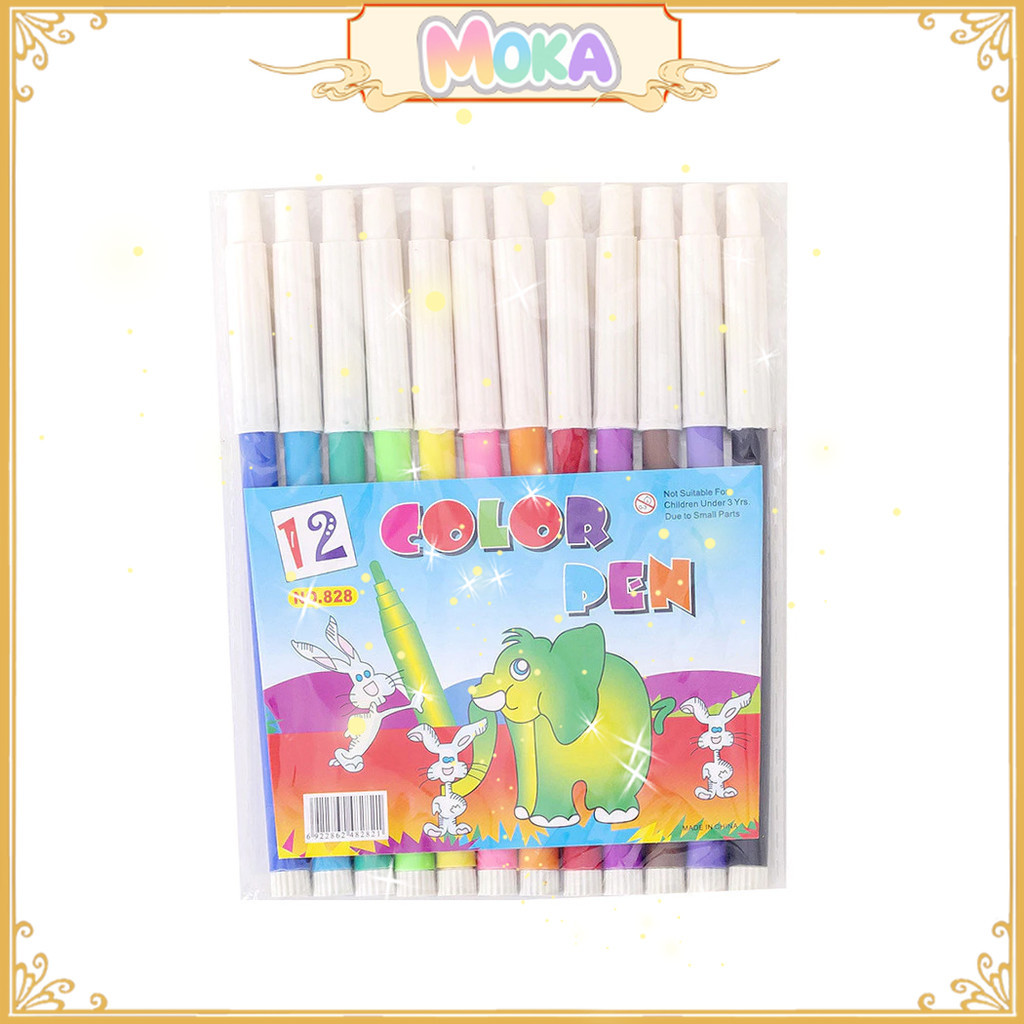 

Spidol Pen Marker Isi 12 Warna Untuk Mewarnai Dengan Indah