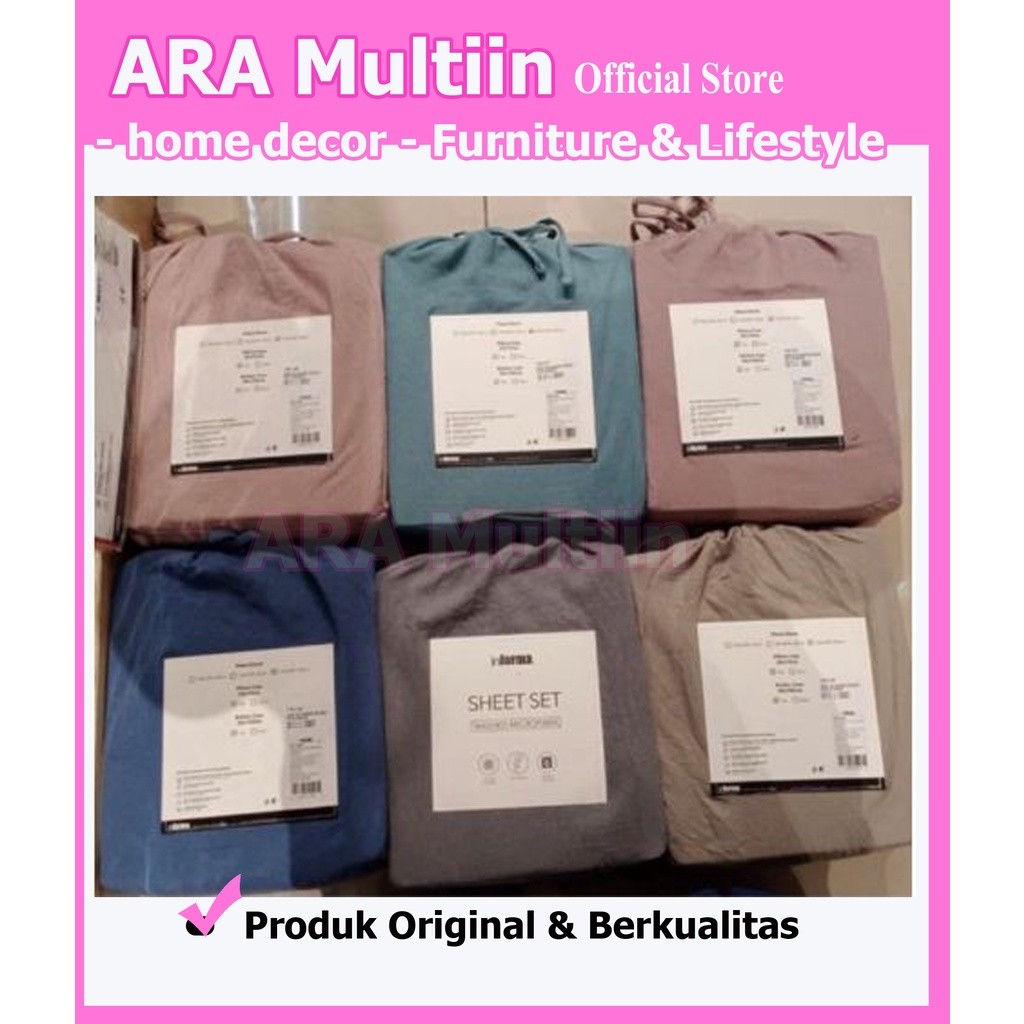 TERLARIS SPREI WASHED MICROFIBER POLOS INFORMA