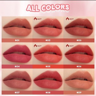 SANIYE 9 Warna Matte Lipstik Es Batu Tahan Air Bibir Kosmetik K2000  Lipstick Saniye Matte
