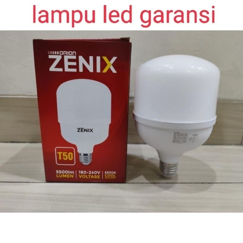 LAMPU LED ZENIX 50watt/LAMPU LED GARANSI 50watt