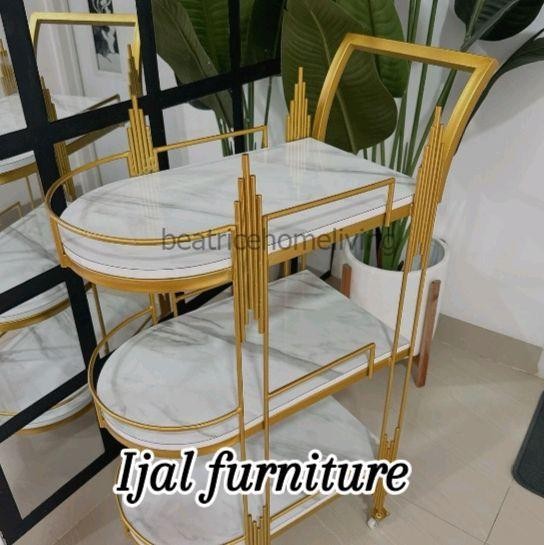 Troli Gelas Aqua. Tempat Gelas, Hiasan sudut  Rak Besi Ambalan