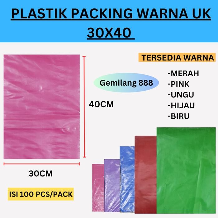

HD packing uk 30x40 polos (10 bks) - Plastik oval tanpa blong olshop