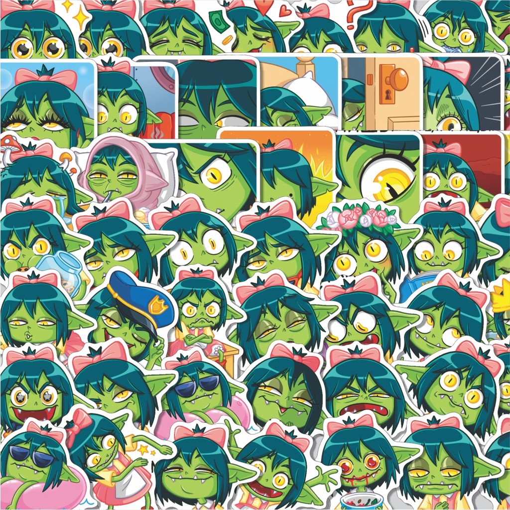 

Stiker Cutting Pack Stiker Gabi Isi 100Pcs Series Aesthetic Lucu Keren Untuk Koper Bahan Vynil