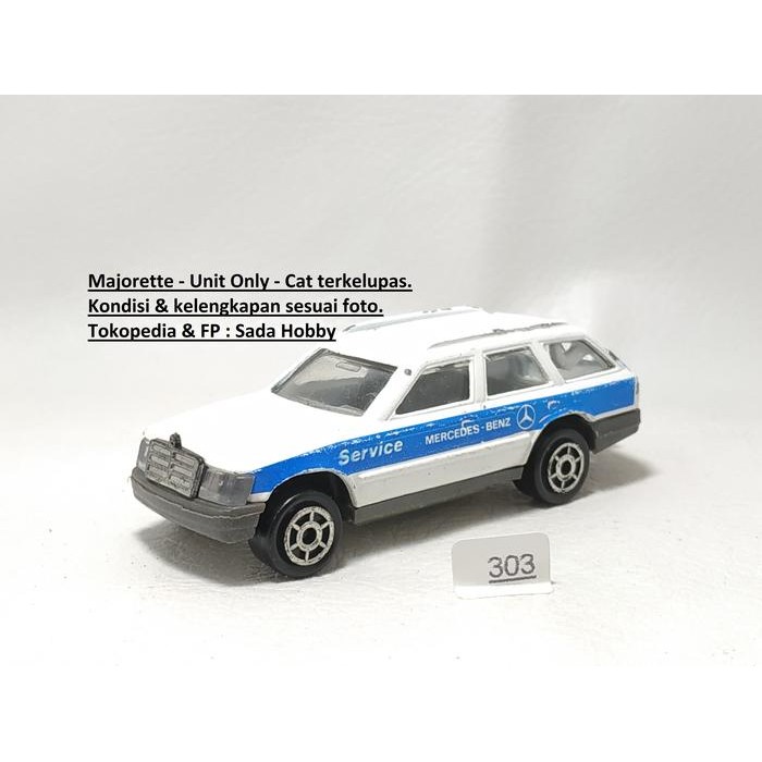 AD99 Majorette Mercedes Benz 300TE Wagon Service Car Putih Unit Only