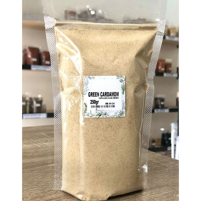 

Kapulaga Hijau India Bubuk 250 gr / Green Cardamom Powder 250 gr / Kapool