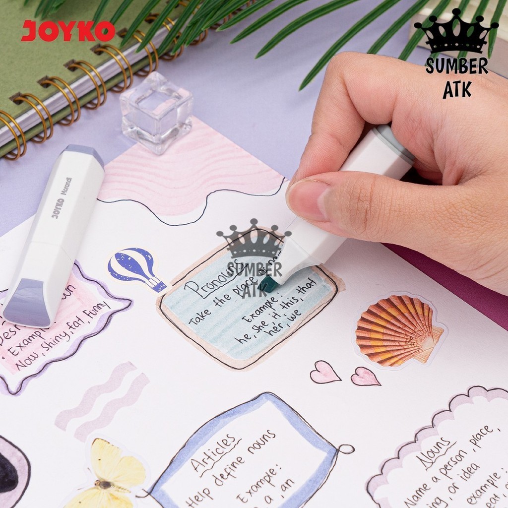 

D3W! Penanda Berwarna Highlighter Joyko HL-87A & 87B 6 Warna Morandi