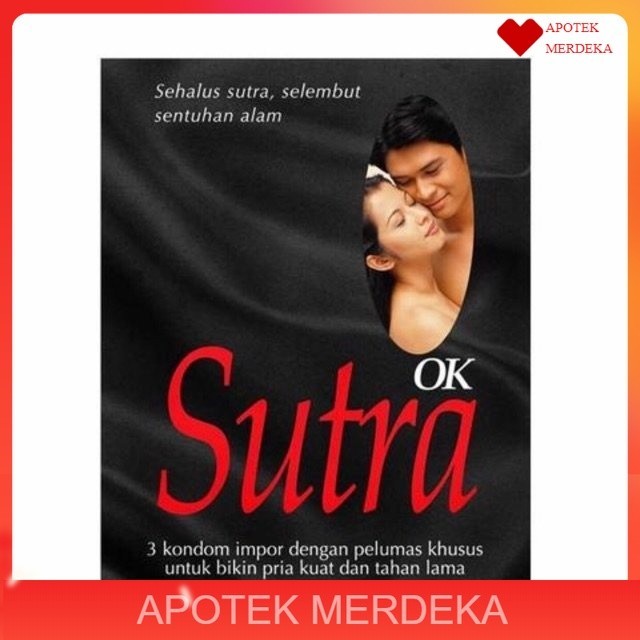 Kondom Sutra OK isi 3 / Kondom Sutra OK Hitam isi 3 pcs / Sutra hitam kondom isi 3pcs / Kondom Sutra