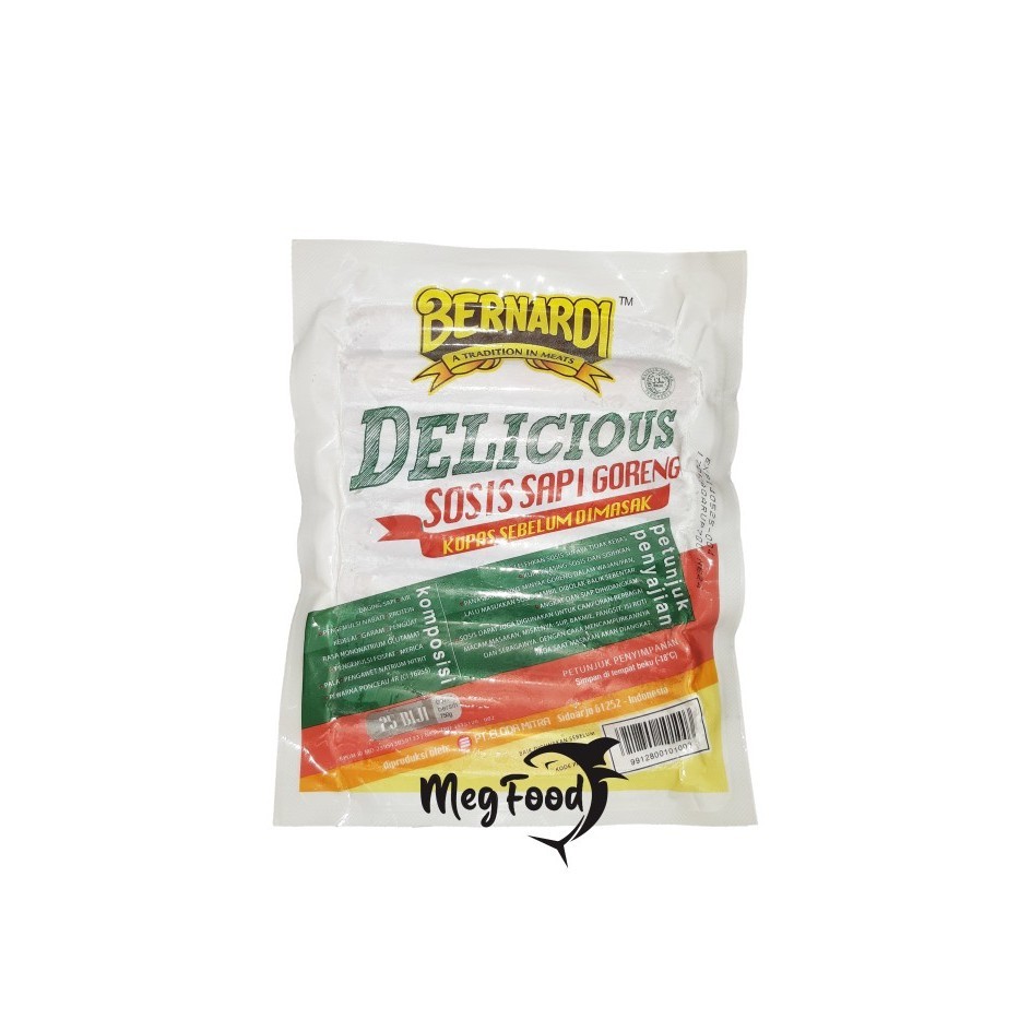 

Bernardi Delicious Sosis Sapi Goreng 750 Gr ( isi 25 )