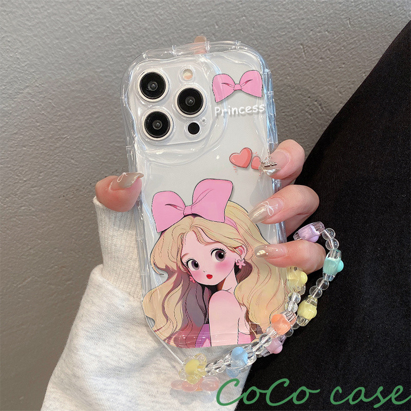 case OPPO gadis berambut kuning Casing ponsel cocok untuk OPPO A94 Softcase Macaron F17PRO A58 4G 5G