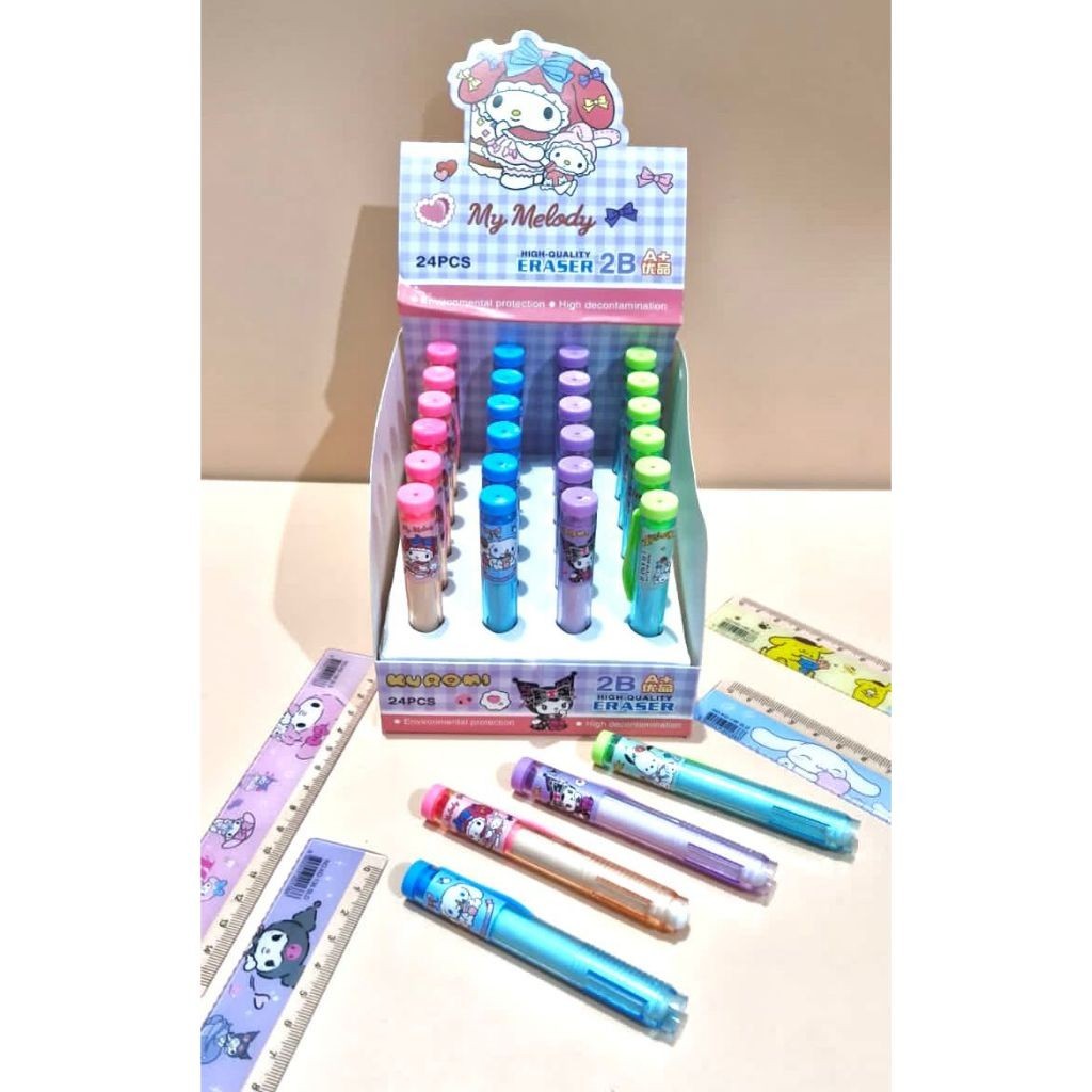 

[24 Pcs / 1 BOX] - Penghapus SLIDING SANRIO - FANCY