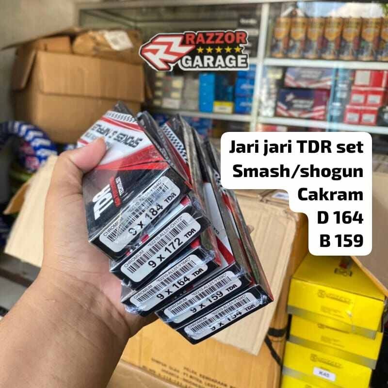 Ruji jari jari TDR CRHOME smash shogun satria 2t cakram ring 17 original tdr dan wilwood