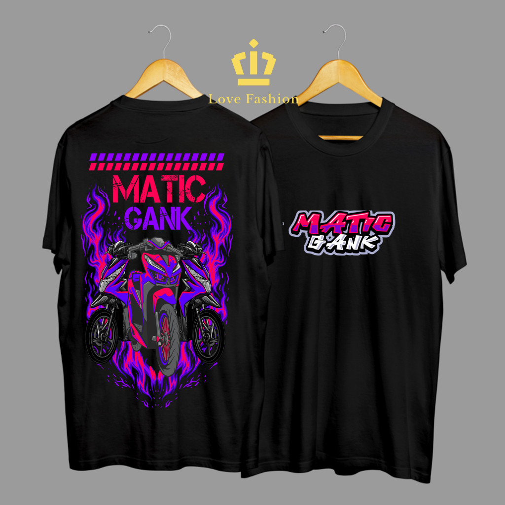 Kaos Tshirt Baju Distro Motor Matic Gank Beat Vario Modifikasi Premium Terbaru