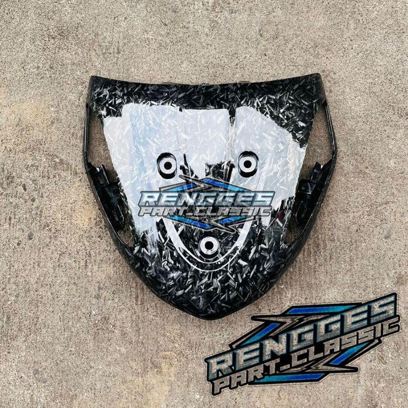 Panel tameng depan smash new carbon celup motif forged kevlar