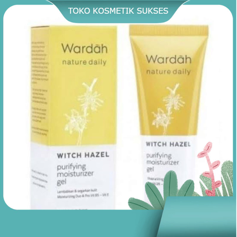 Wardah Nature Daily Witch Hazel Purifying Moisturizer Gel | pelembab wajah WARDAH