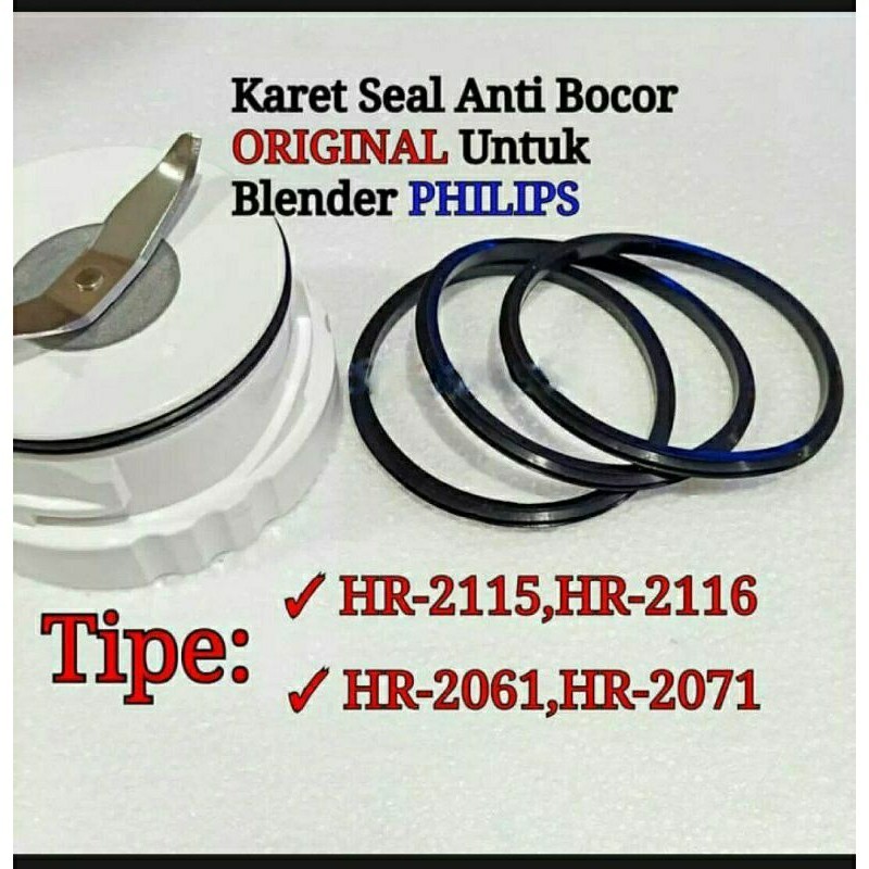 ORIGINAL KARET BLENDER PHILIPS PISAU BUMBU CABE BLENDER PHILIPS HR 2115 2116