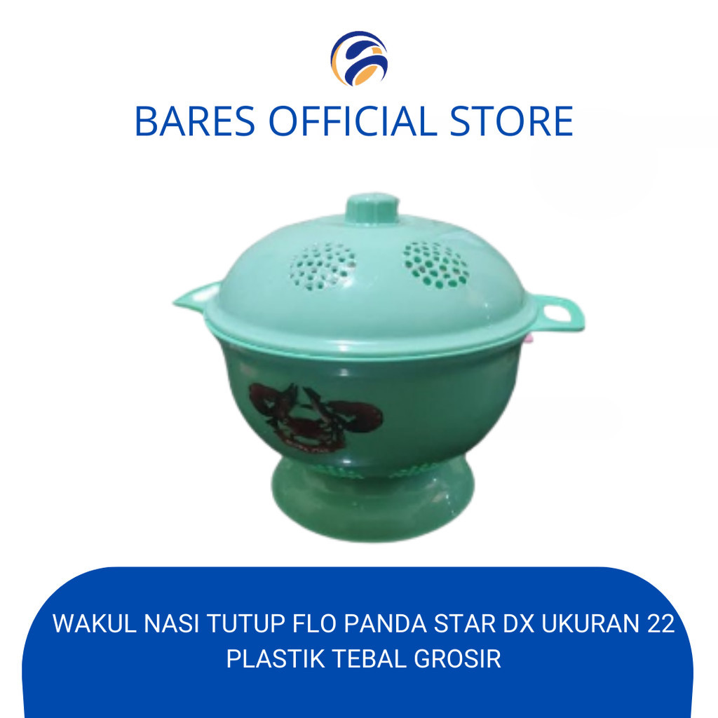Wakul nasi tutup flo panda star dx Ukuran 22 plastik tebal grosir