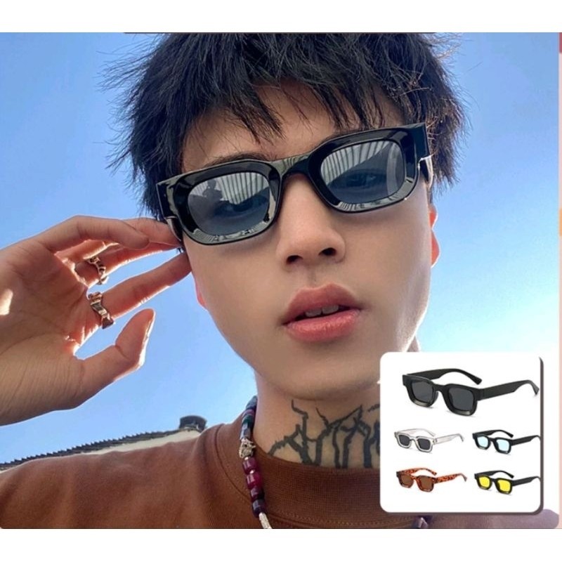 Kacamata Hitam Kotak Blodie Frame Kotak Unisex Fashion Sunglasses / Kacamata Hitam Murah / Kacamata 