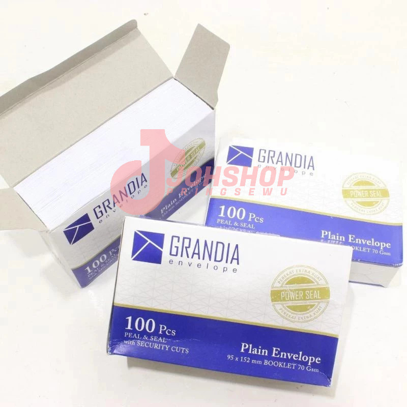 

Amplop Putih 104 GRANDIA / Amplop Polos Kecil Lem / Berperekat