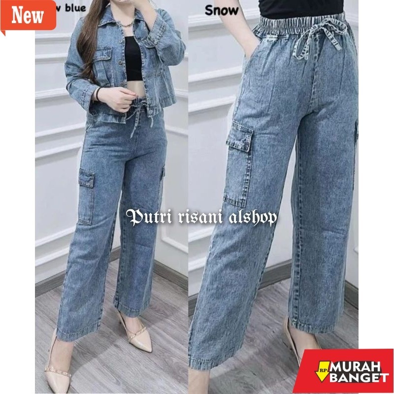 Celana cargo polos jumbo yg lagi viral Celana Kargo Wanita / Celana Jeans / Celana Panjang / Celana 