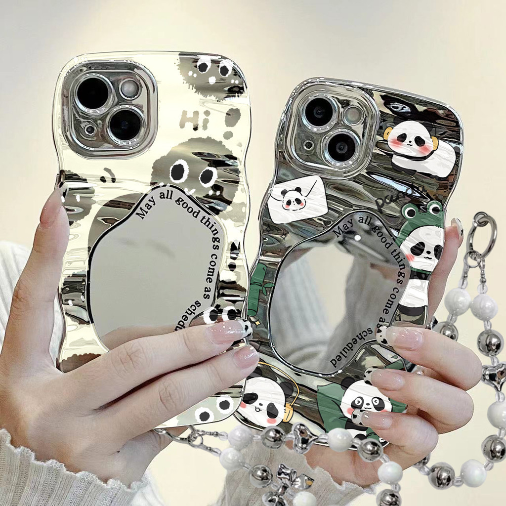 Casebest Soft Case Bahan Tpu Motif Briket Hitam Cermin Gelombang Baru Untnk Compatible IPhone 14 11 