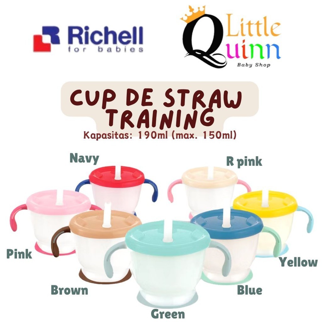 RICHELL Cup De Straw Training Mug